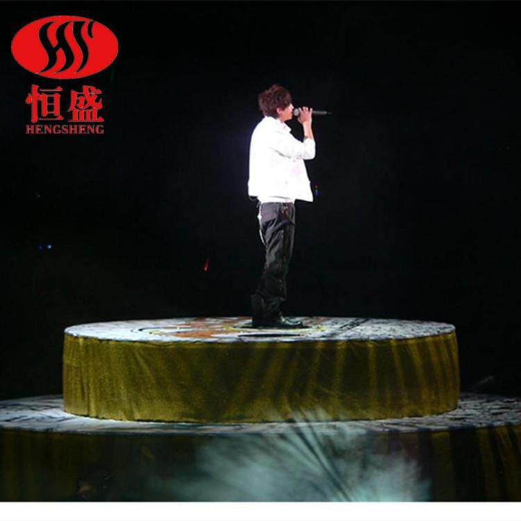 升降旋转舞台演出旋转台电动升降台遥控剪叉升降平台圆形升降舞台