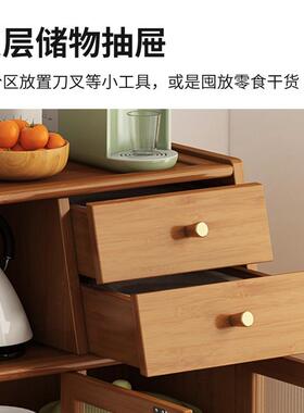 边柜墙多功能厨LLI房橱柜简约靠现代轻奢碗柜茶客水餐柜家用厅储