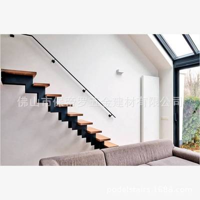 保帝罗楼梯扶手护栏栏杆玻璃楼梯整体私人别墅客厅楼梯