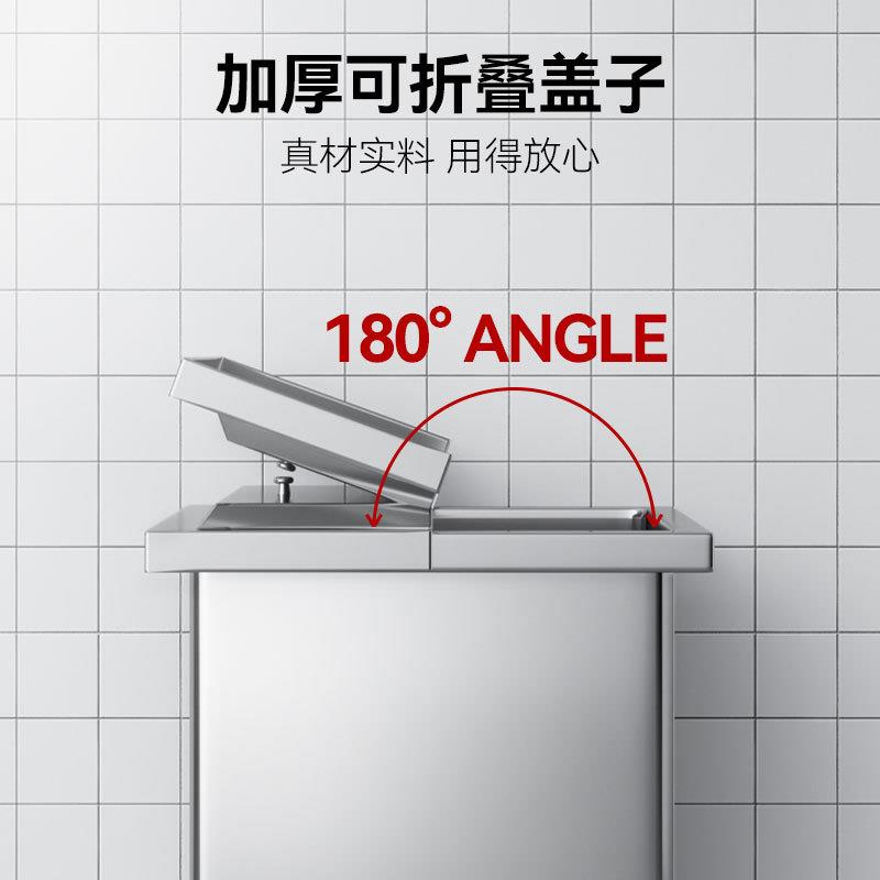 喜763莱盛面粉车商储用米箱带轮可车装25/0KG移动面粉带盖不5锈钢