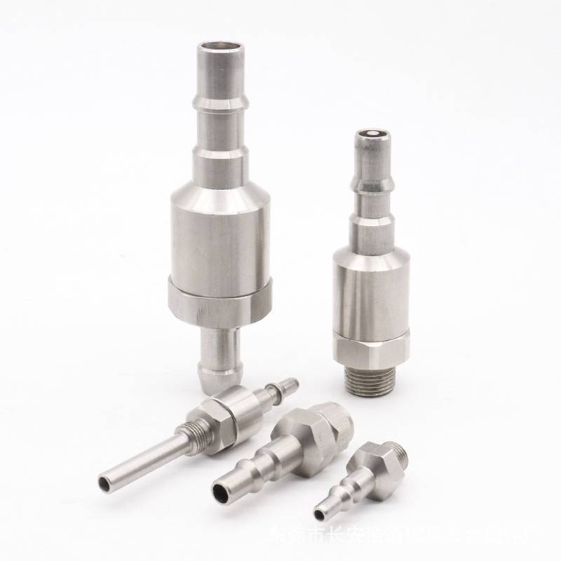 STAUBLI不锈钢按钮式气动快速接头RBE03  06  08  11