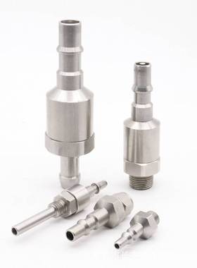 STAUBLI不锈钢按钮式气动快速接头RBE03  06  08  11