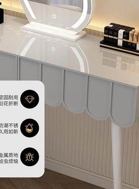 法式奶油VSA风梳妆一台主卧室现代简约网书户桌化妆台体奶油红风