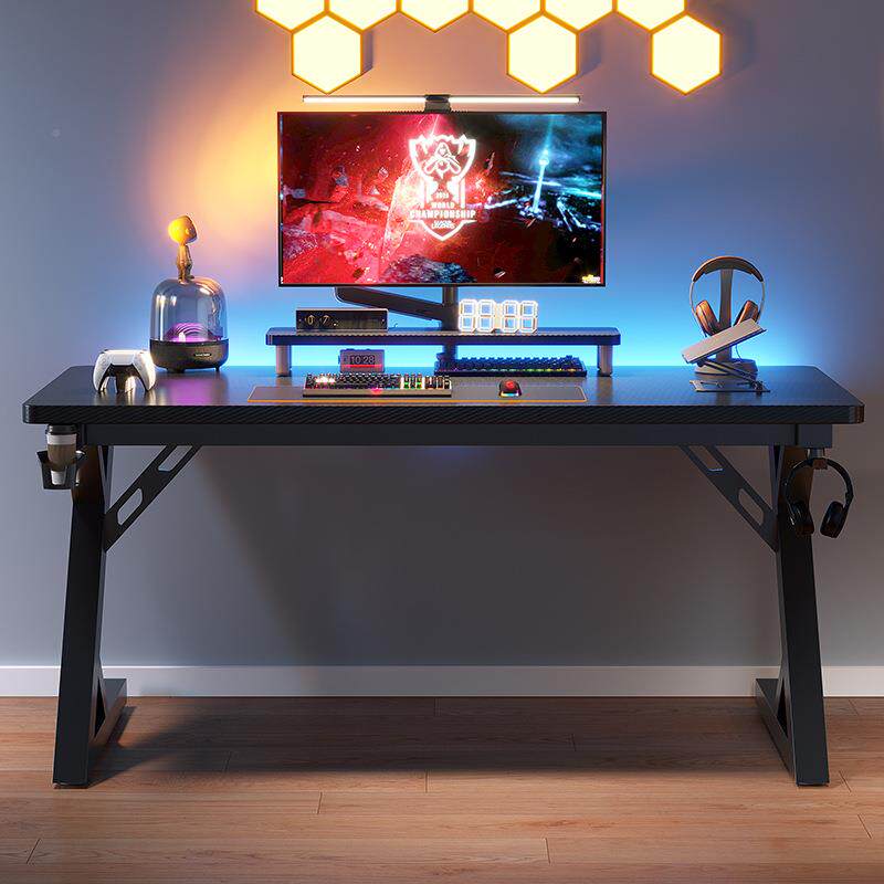 简约现727代电脑台式桌办公桌家用加厚桌子卧室竞易简电桌学桌生