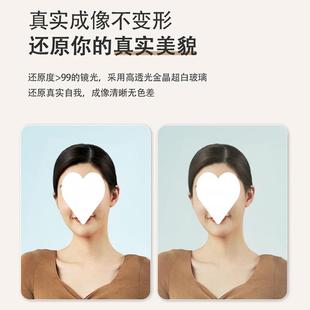 534镜落子地镜异形女生墙家穿衣镜用卧室奶油风法式 网红化妆全挂