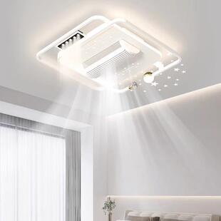 风现165代简约客厅无叶扇吸顶灯全光谱护眼音风力大静灯具套餐风