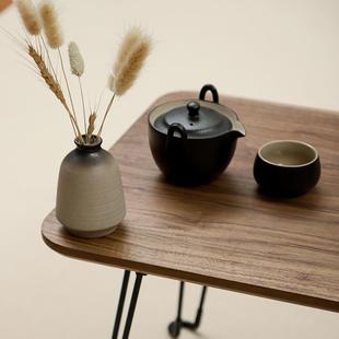 式L矮桌7实木飘窗榻榻米小桌子折叠桌日矮小几茶台炕桌家用床茶上