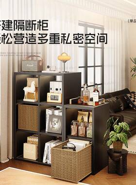 钢PZE制格子柜用客厅皮书家架书柜自组合落由地置物架收纳铁储物