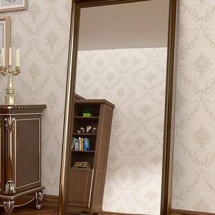 美式 店更 穿衣镜复墙古落地全身镜壁挂试0000衣镜贴家用镜镜子服装
