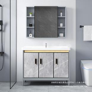 搓衣板太空铝洗柜阳台衣洗衣槽池陶398瓷带洗手台盆浴落地式 室柜