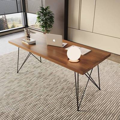 实作木电桌台式410家用书桌简约办公桌现代卧室学生字脑桌长写条