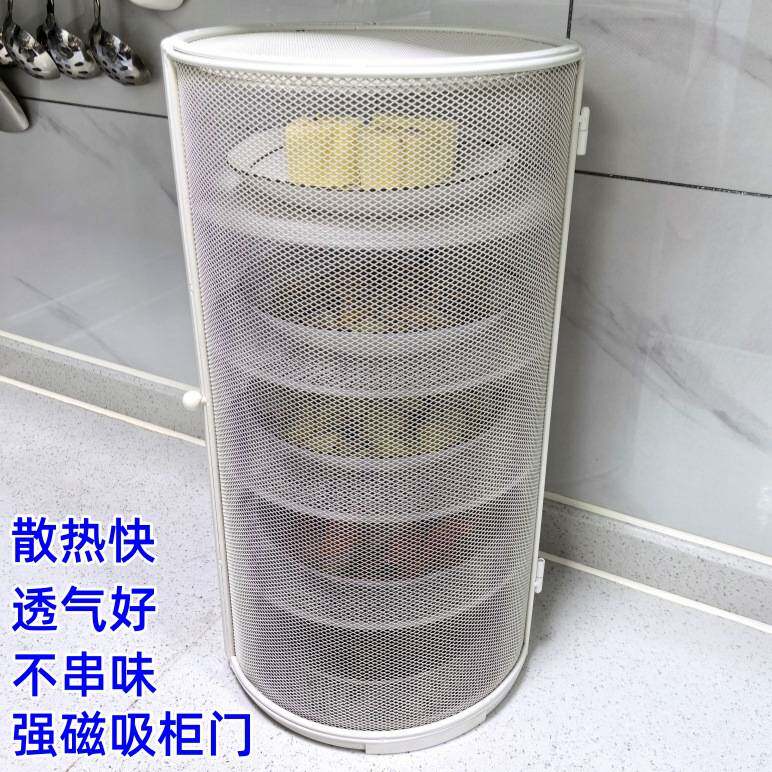 铁网加硬厨房置物架放剩菜多层收纳架家用防蚊虫宠物剩饭食物罩子