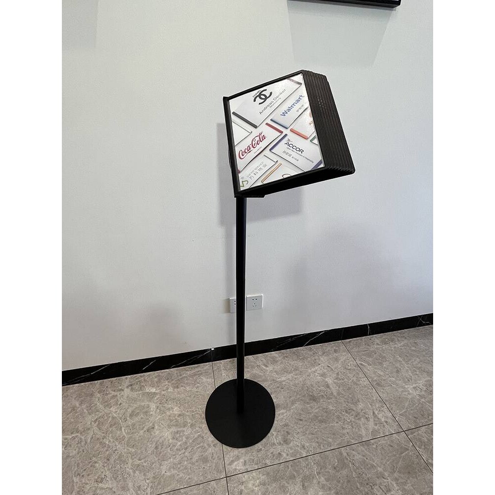 广告立牌落地式展示架宣传架子资料架a4展示牌翻页展示架活页菜谱
