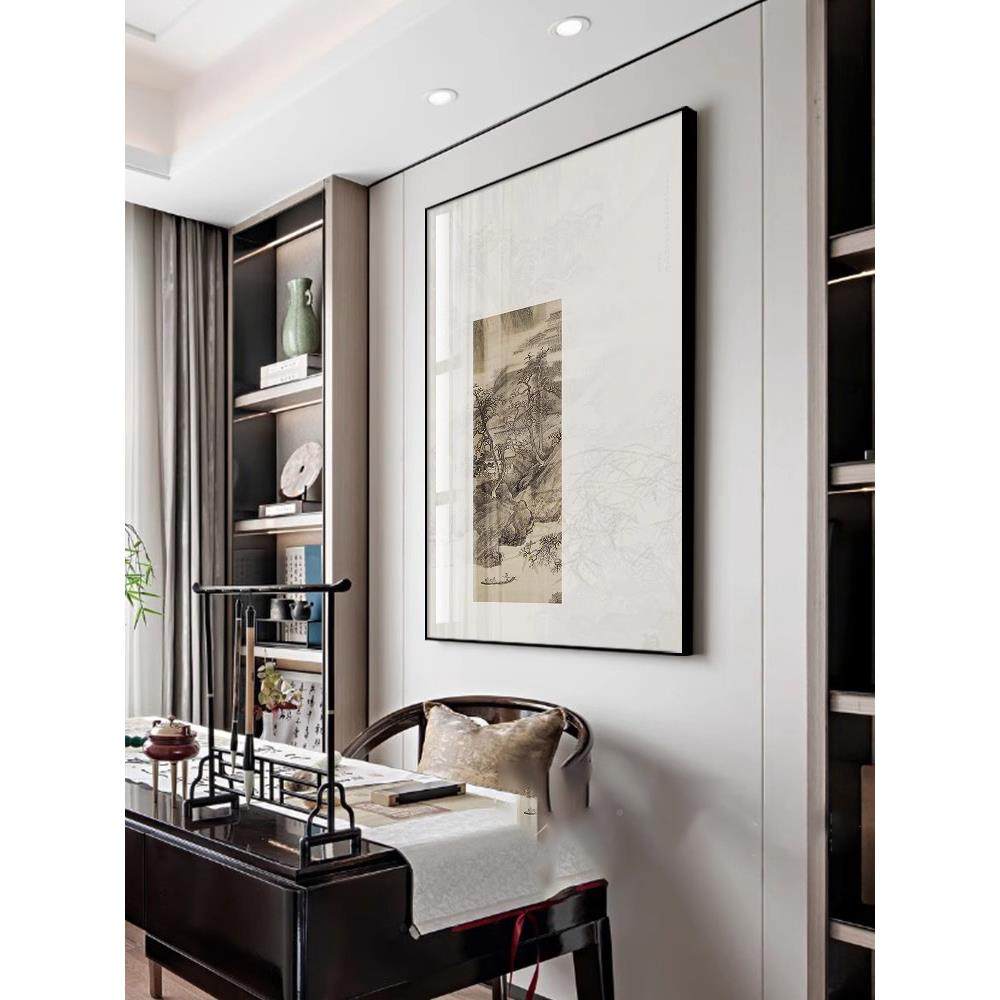 溪放棹x新TJN中关式山水玄装饰画客山厅过道挂画中室国风茶书房壁,家居饰品,现代装饰画,淘宝优惠券,粉丝福利购,淘宝优惠卷