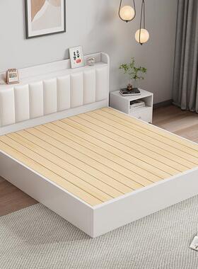 床实木简约代用奶风油1.5单家人床出租房现用1.XYA-2288榻榻米储