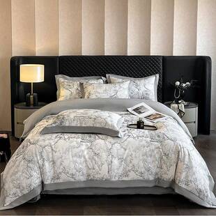 2025浮日纺新款数冰码丝1109/11边床上用品被套宽床家单四件套