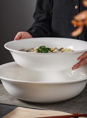 感F769JM9T汤碗酸鱼水煮鱼大寸盆餐碗酒店饭店具12毛菜血旺大汤盆