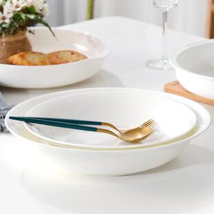 1骨瓷大盘子家用特大号剁12寸大圆盘深盘PFI4英英寸椒鱼头盘