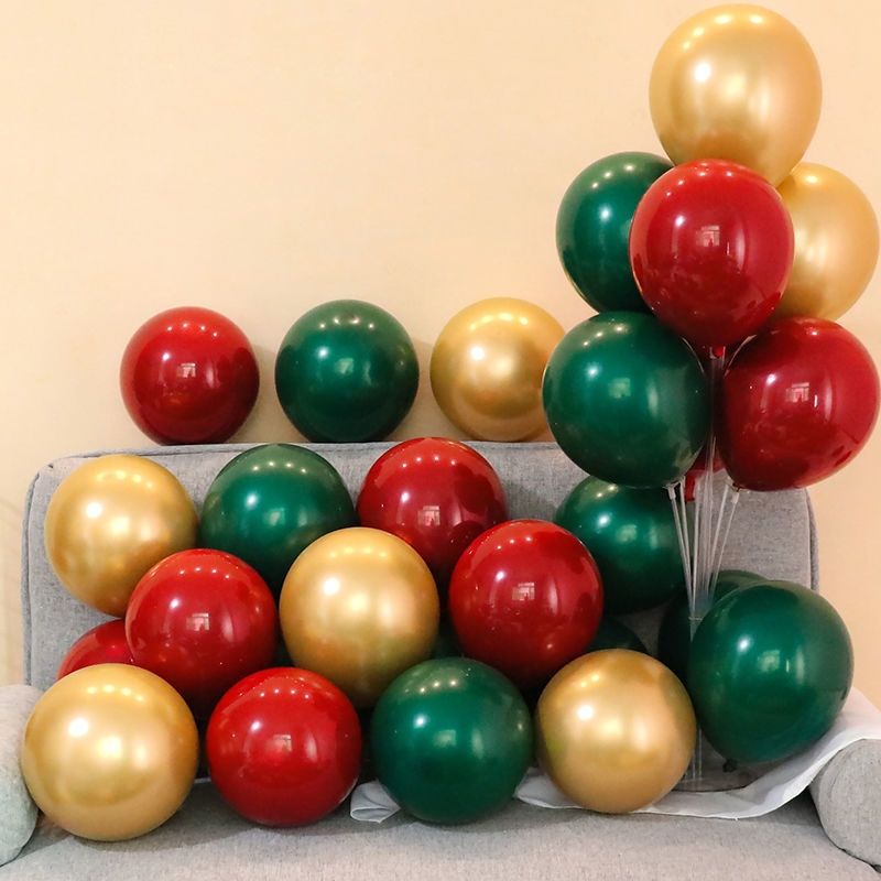 气球装饰红色绿色主题商场酒店KTV酒吧装饰生日派W对舞会场景布置