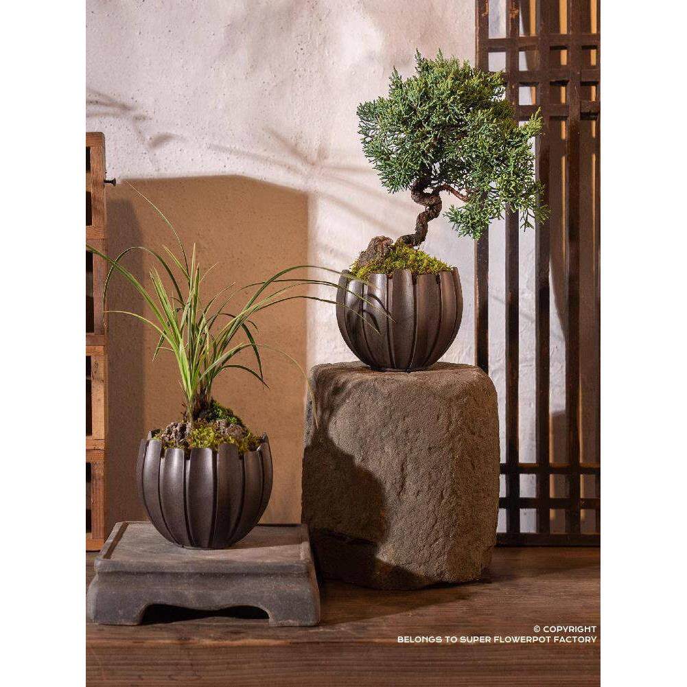 迷你摆件客厅轻奢高档树脂多肉花盆家居软装桌面落地盆咖啡厅商场