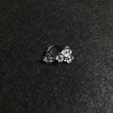 Vintage 古著 Blue hydrangea 戒指