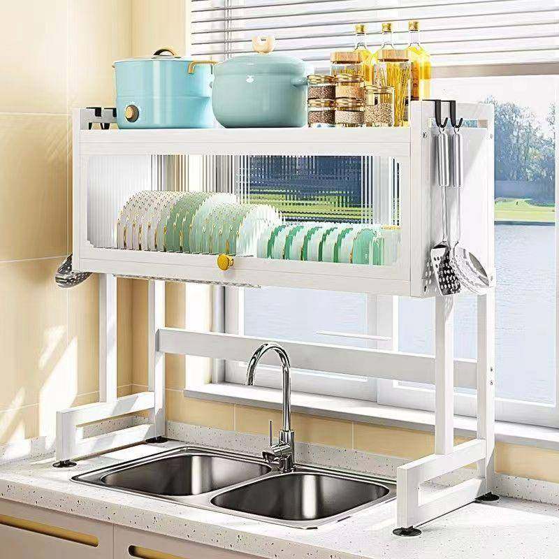 厨房水槽尘置沥水碗架物多架落地家免安装用功能沥水防架台面碗碟