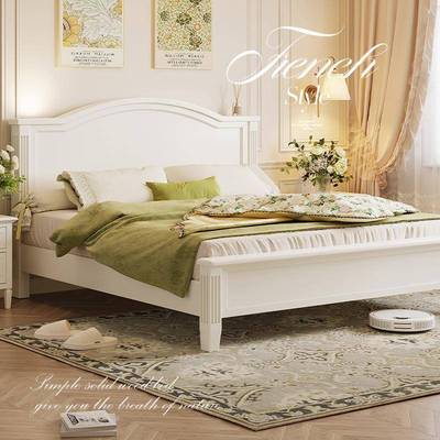 木现代简约实木大床主卧一米八人床实家具压床气BHE高箱双储物实