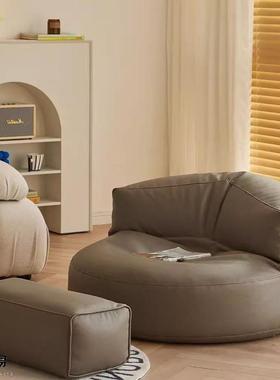 懒人VVR沙可躺可卧睡发单人半月室小沙榻榻米坐发墩休闲椅出租房