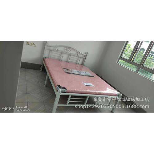 米深圆圳1.21.5米单层铁架床员DJU工宿管舍双人铁床厂家