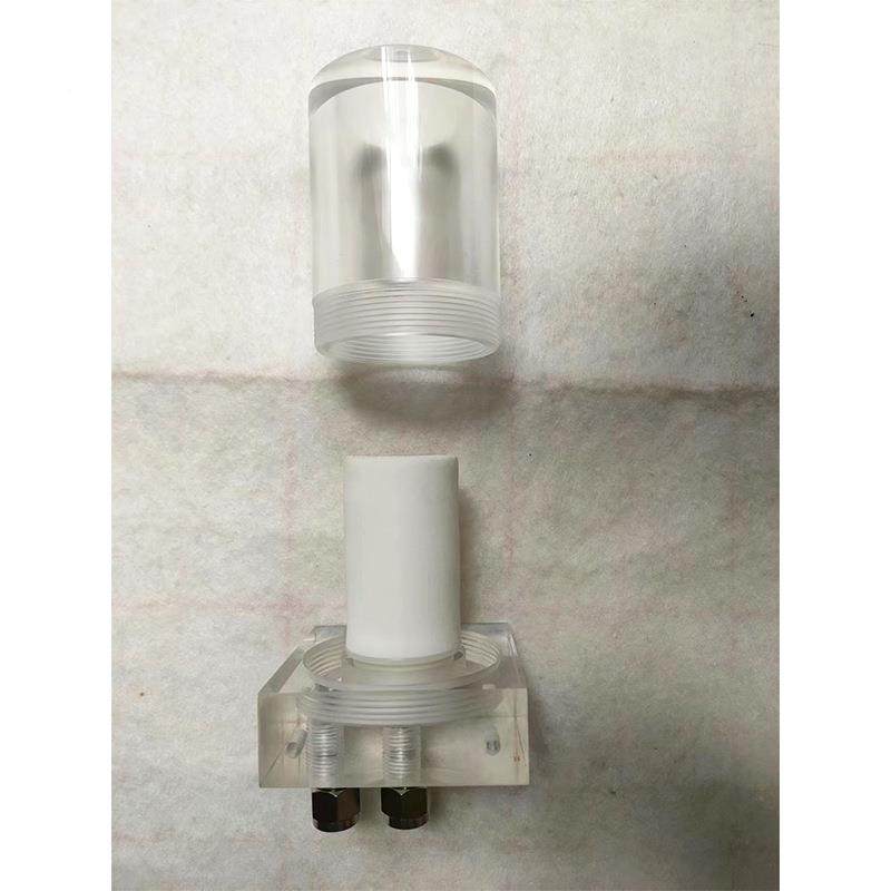 PP213玻0过滤器M低压VBH锈水样过滤器加厚有机璃和不钢接口14x1.5