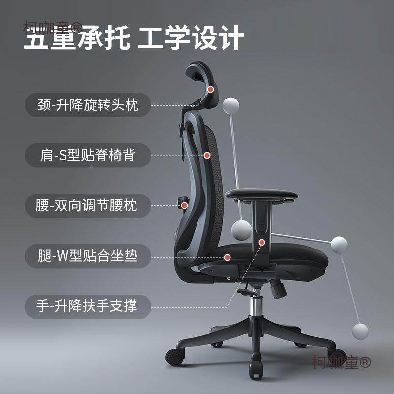 西昊M18办公座椅人体工学椅无品牌/可升降电椅椅学生学习脑椅椅子