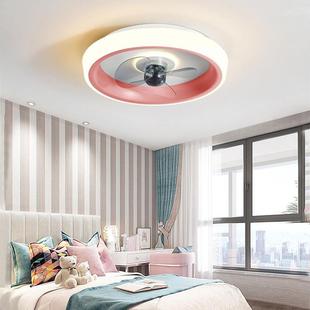 吸顶风扇家新款676卧室简约客隐厅餐厅儿童灯形用电扇吊扇灯一体