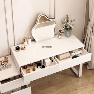 梳台卧室现代简约小型户轻奢化妆妆台2025年BFL新款收纳柜一体妆