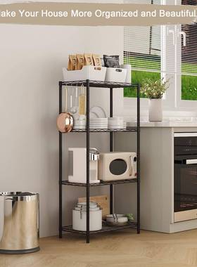 房KJH20242架置物仓库货架阳台杂物架书架波浪落网层架地多层线网