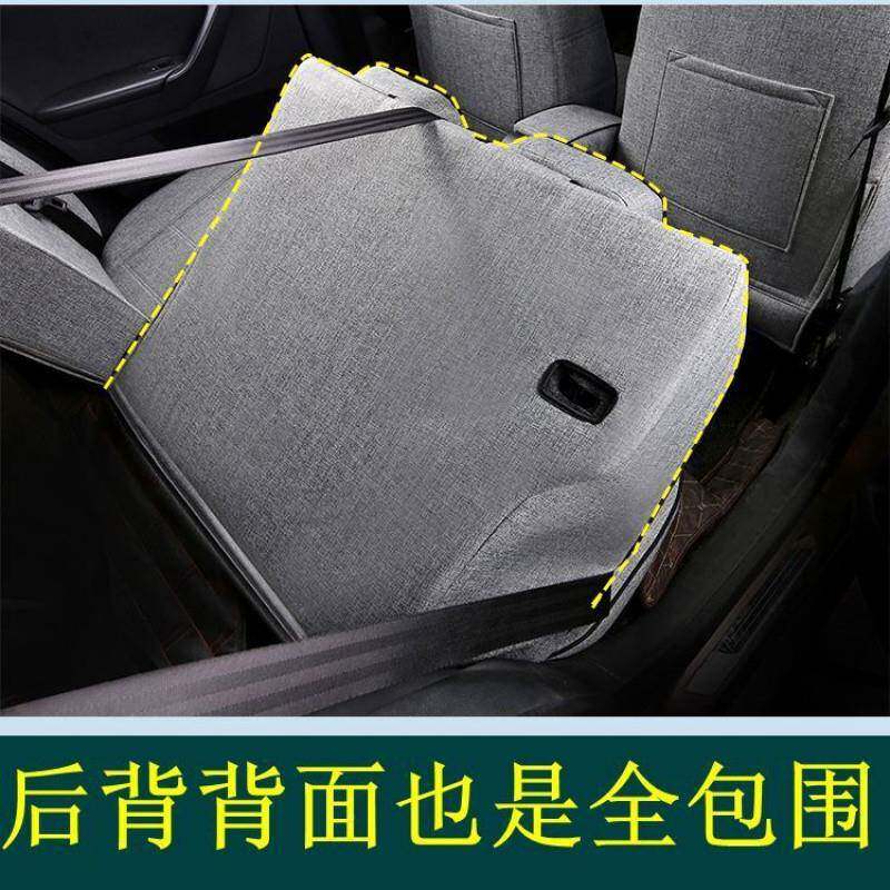 亚麻汽车座套包围座垫五座七全座座套四季通用布724体艺后排一坐