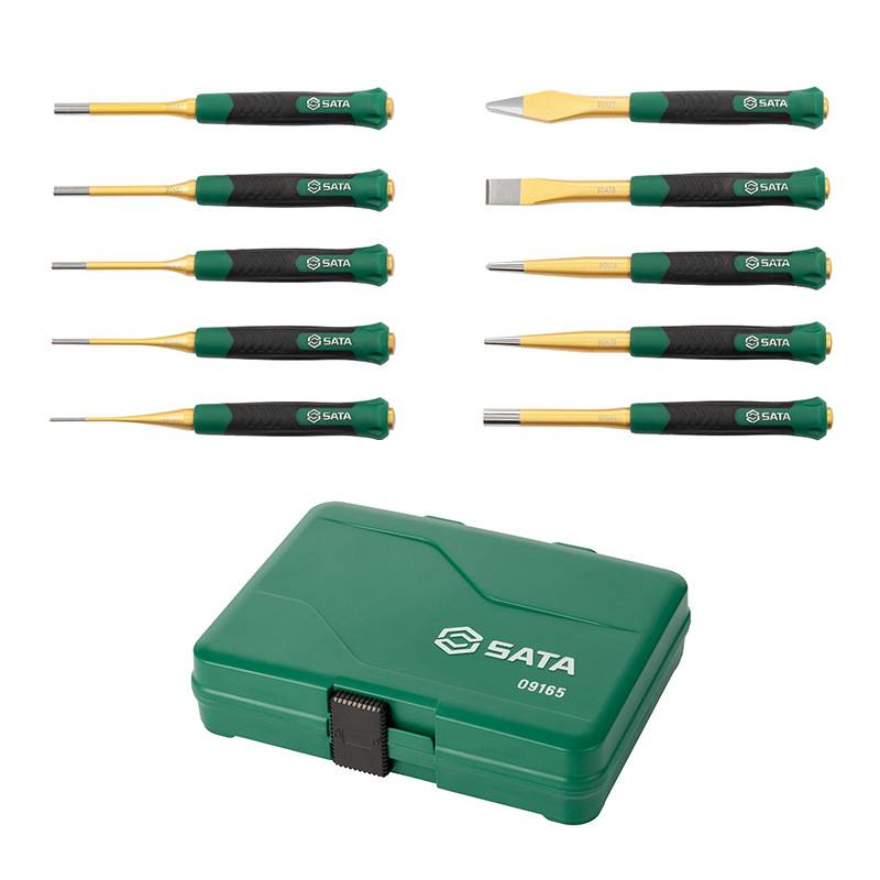 世达工具5件套样冲销冲扁凿中心冲圆锥冲子10件胶柄样冲组套09165