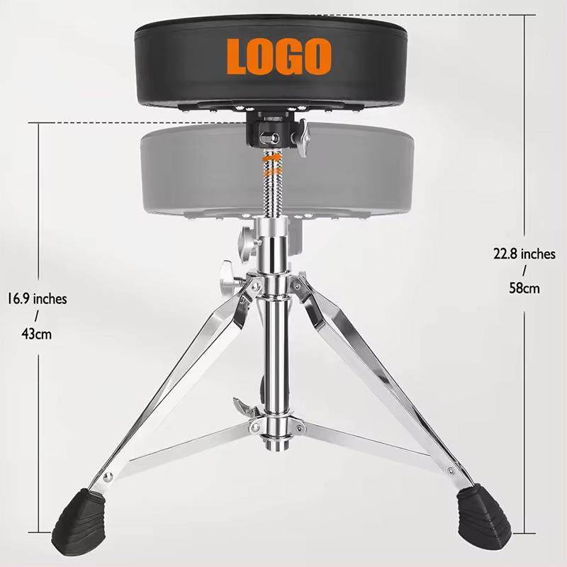 架子鼓爵士鼓鼓垫凳重可型旋转座KNN高度调软电子鼓儿童成人通椅