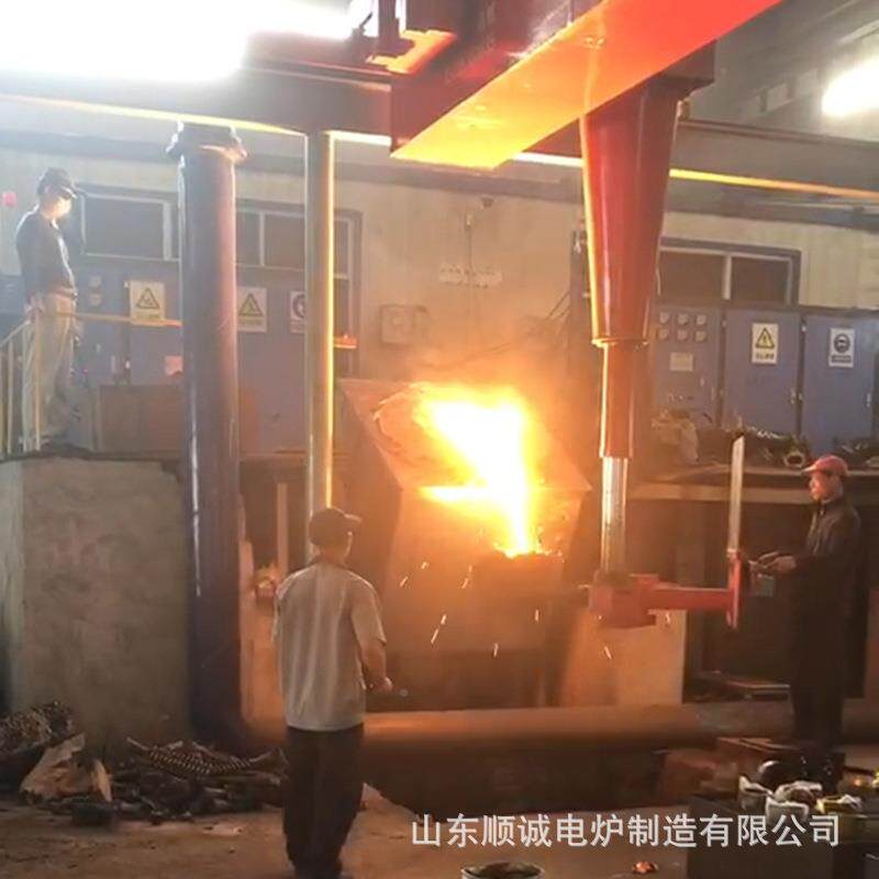 厂家小熔铜炉感铁炉型不锈钢熔炼炉手摇有色金属应电加热线圈电铸