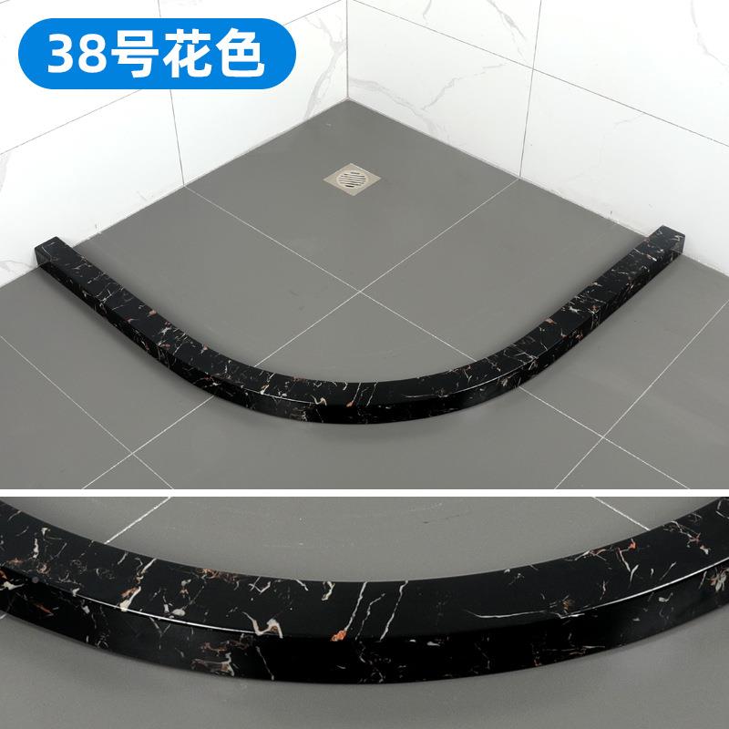 厚大加石纹室淋浴房挡水条卫生间扇形弧形防水869隔水条P理V浴C塑