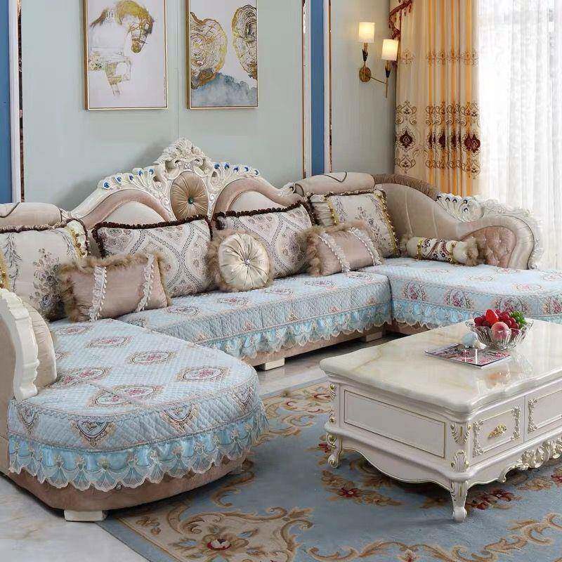 包欧式布沙发垫全包套U罩型简欧布艺布坐垫套防滑pxx10037保绒护