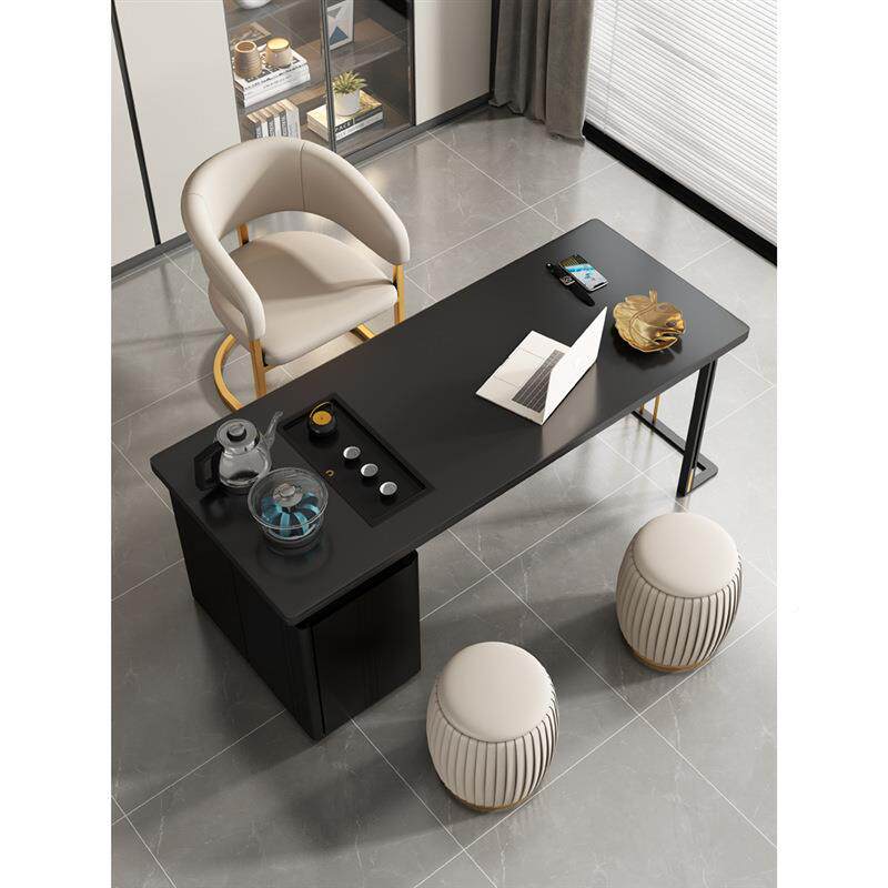 现代简约阳椅台XYM茶桌组合家用奢板泡茶岩台轻办公书桌茶桌一体