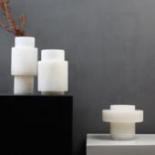 轻奢高端天然云器石大石花器摆件样板间店客理856厅餐厅酒花瓶装