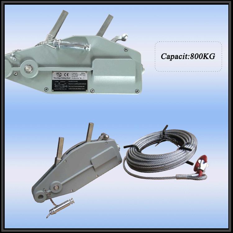 厂家优惠大量直供800kg手动提升机钢丝绳手扳葫芦铝合金牵引