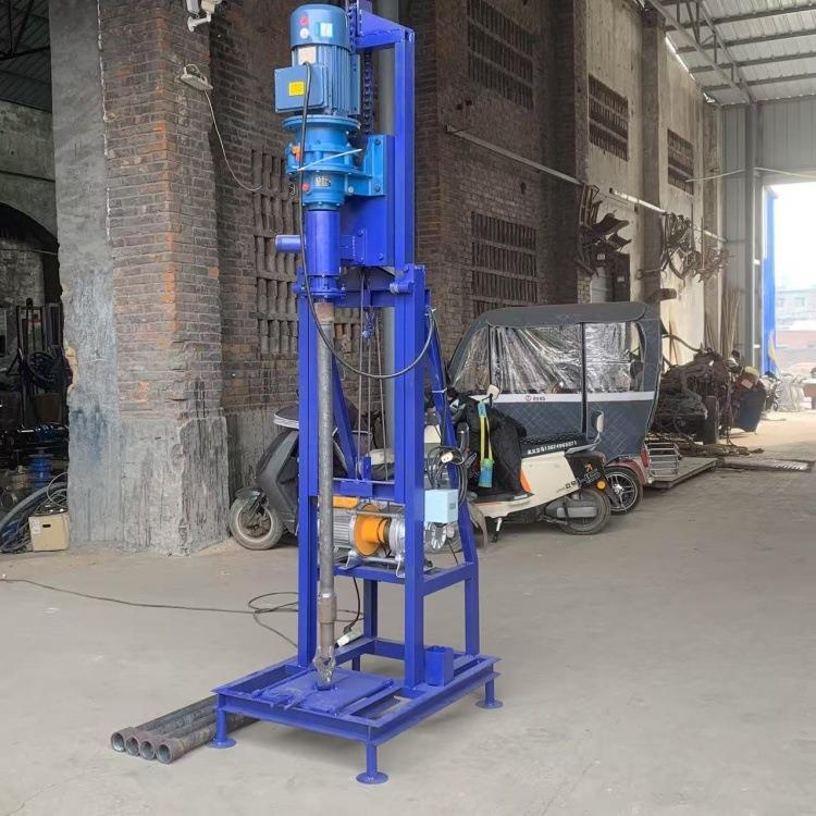 伸缩支架自动打洞机户用小型打井钻孔机房屋基础加固光伏打桩