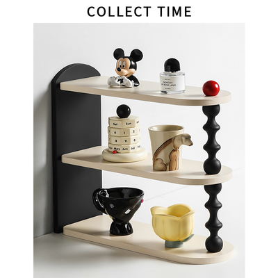中古球球多功能置物架杯子茶杯桌面木质靠墙餐桌餐柜X整理收纳层