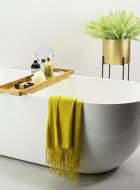 样板间摆件卫生间北欧风格样板房落地花艺瓷砖店展厅布置装饰软装