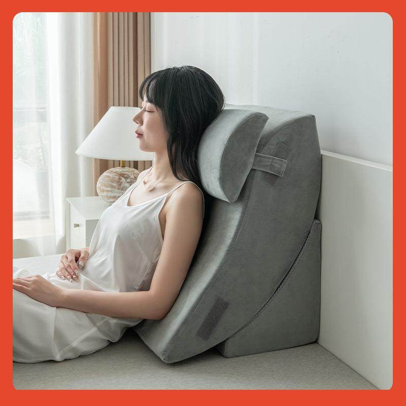 孕妇床靠垫护腰榻榻枕米三角床头F$p$%p$%床上靠垫人卧床头老大靠