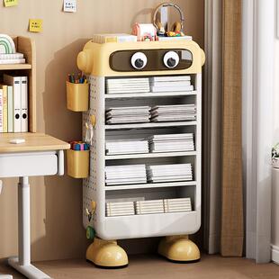 桌边置物架多层学教师教室收纳架稳书固生落地简易5019包书收本纳