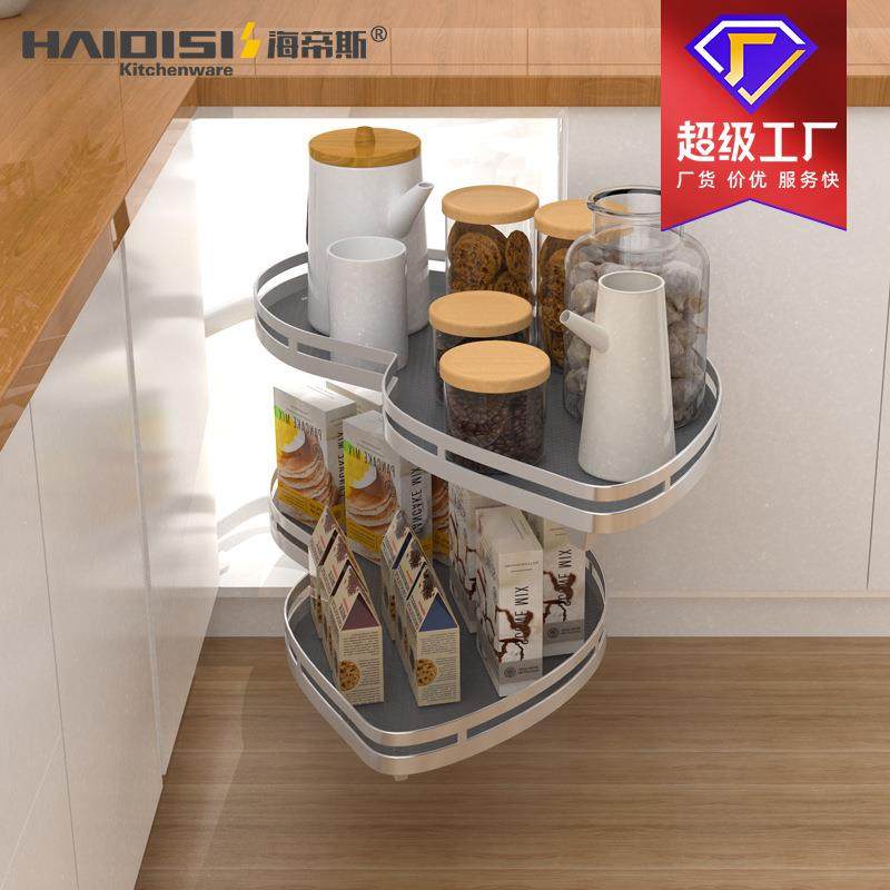 转角拉篮层内置多功能锈钢厨房橱柜收双纳飞968碟置物不架,家装主材,拉篮,淘宝优惠券,粉丝福利购,淘宝优惠卷