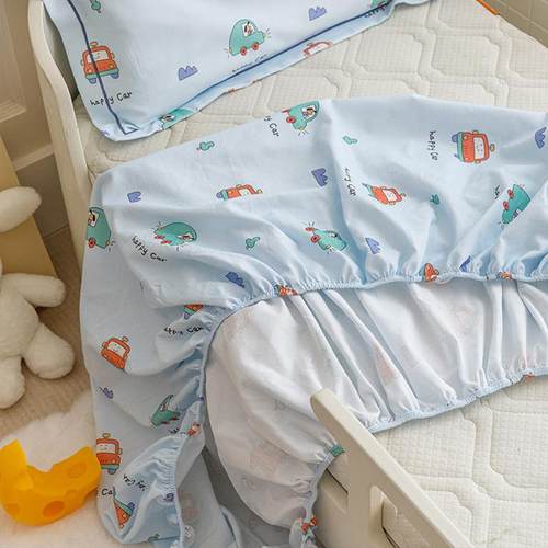 暖洋洋秋冬全棉磨毛卡通儿童床笠整皮筋1卡通./1.58圈m床JXX纯棉